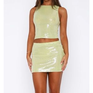 White Fox 'Like You Mean It' Set in Citrus. Never worn.